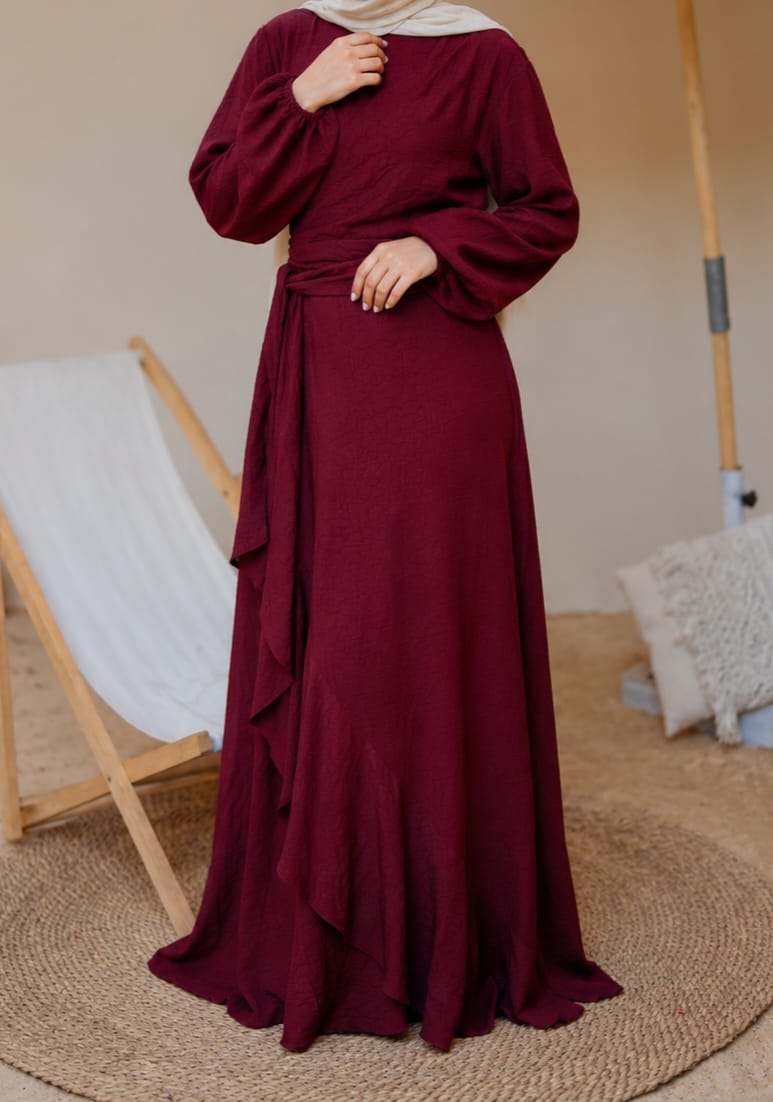 Side Ruffles Dress