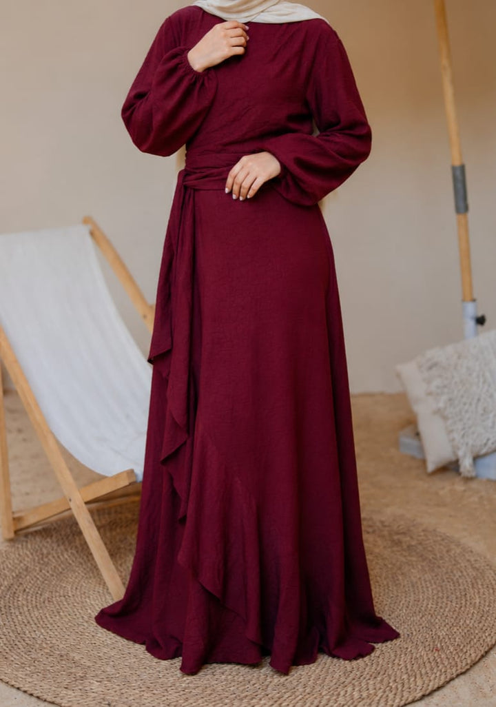 Side Ruffles Dress