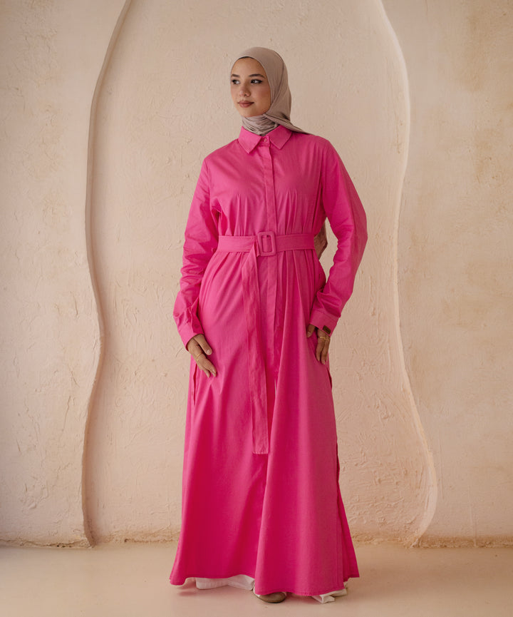 Double Side Buttons Dress