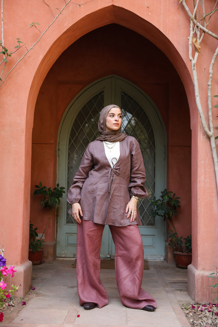 Orchid Tie Top