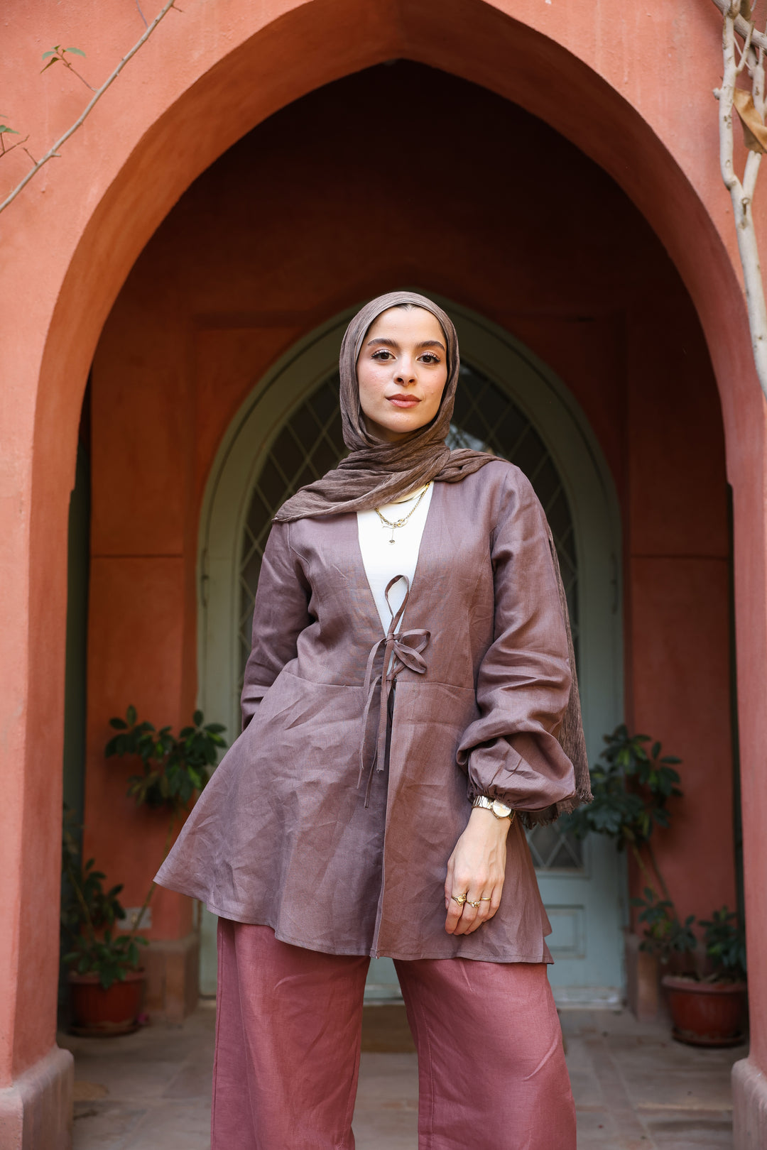 Orchid Tie Top