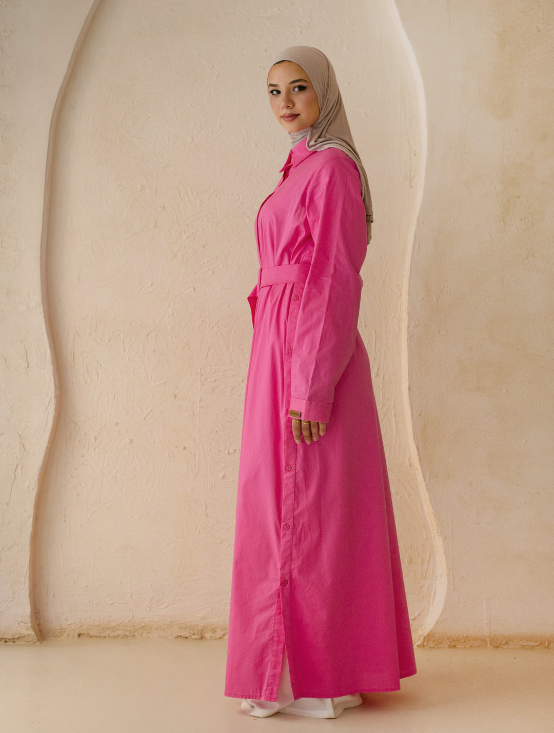 Double Side Buttons Dress