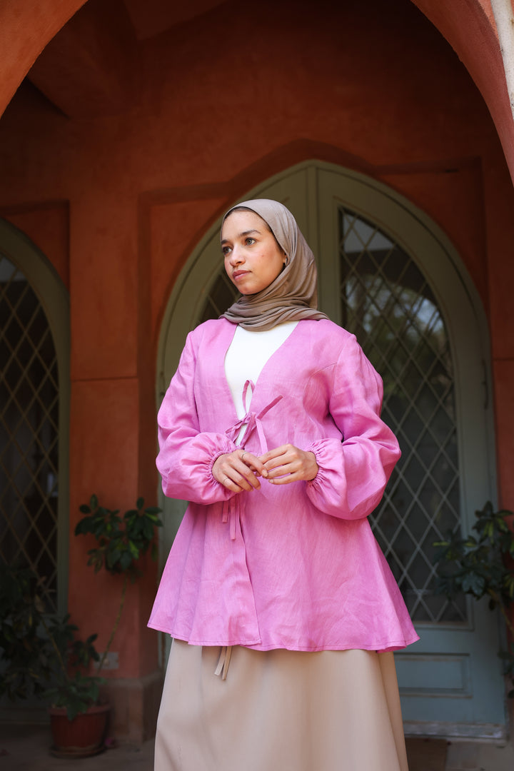 Orchid Tie Top